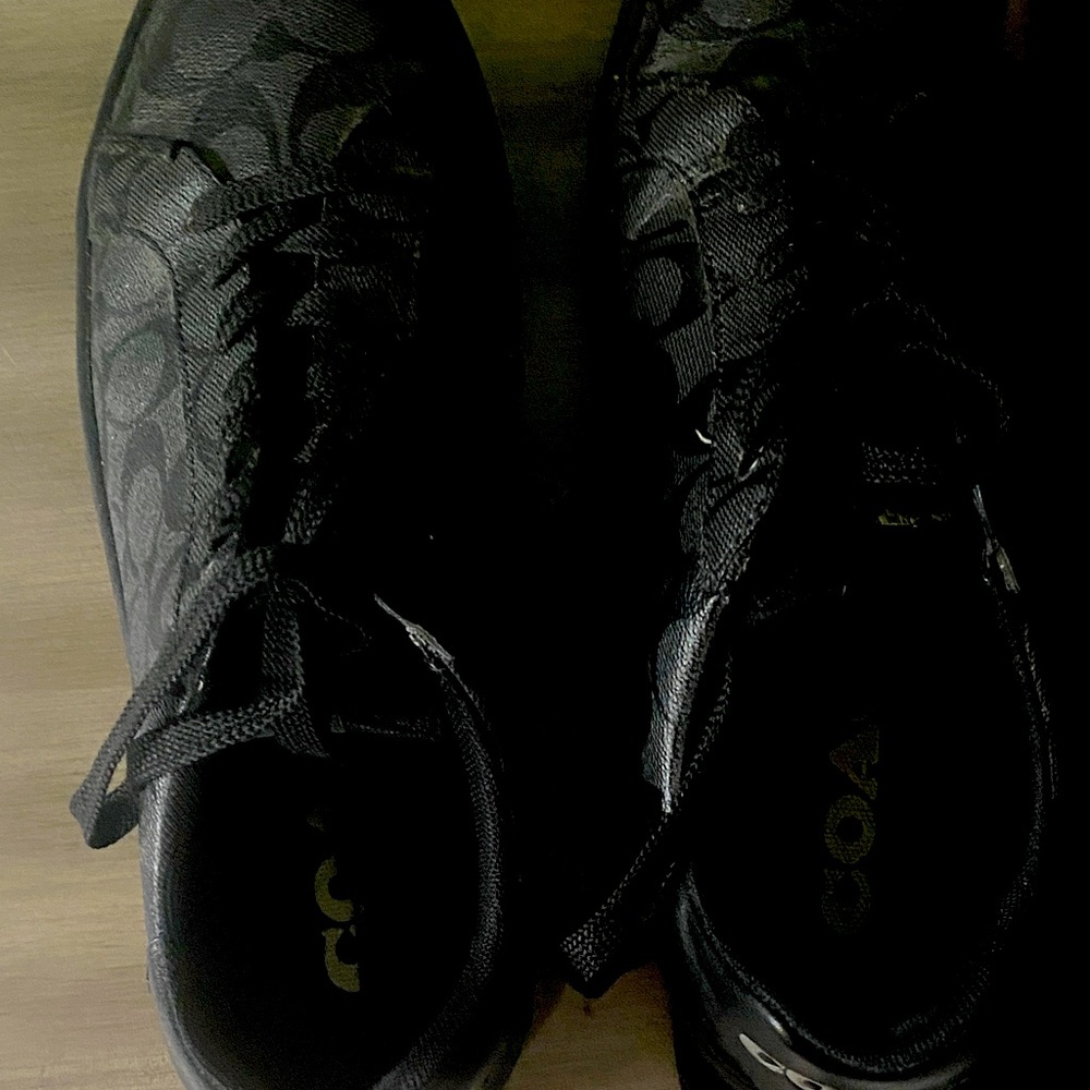 Black Patterned Sneakers Markdown Sale - image 1